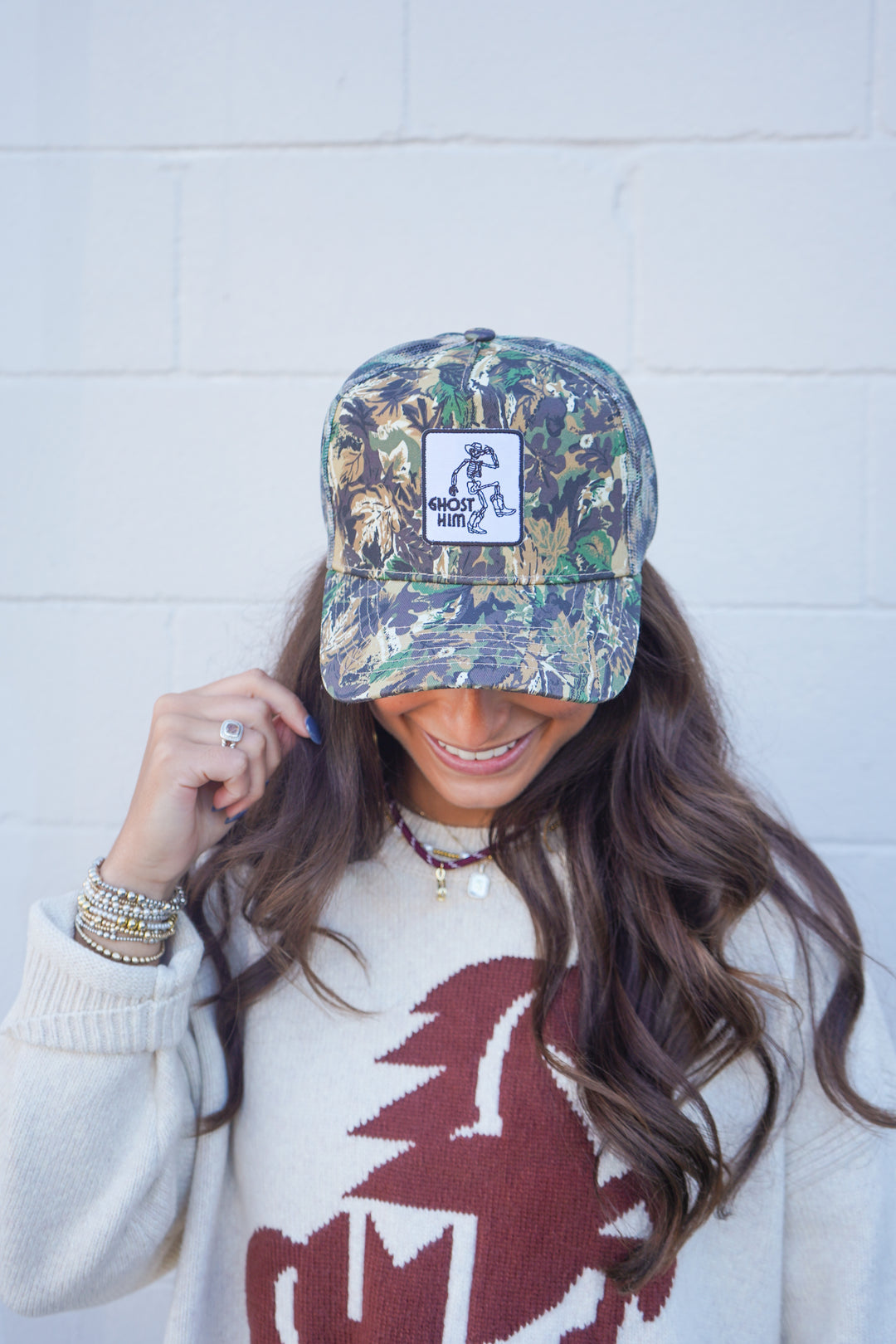 Ghost Him Trucker Hat
