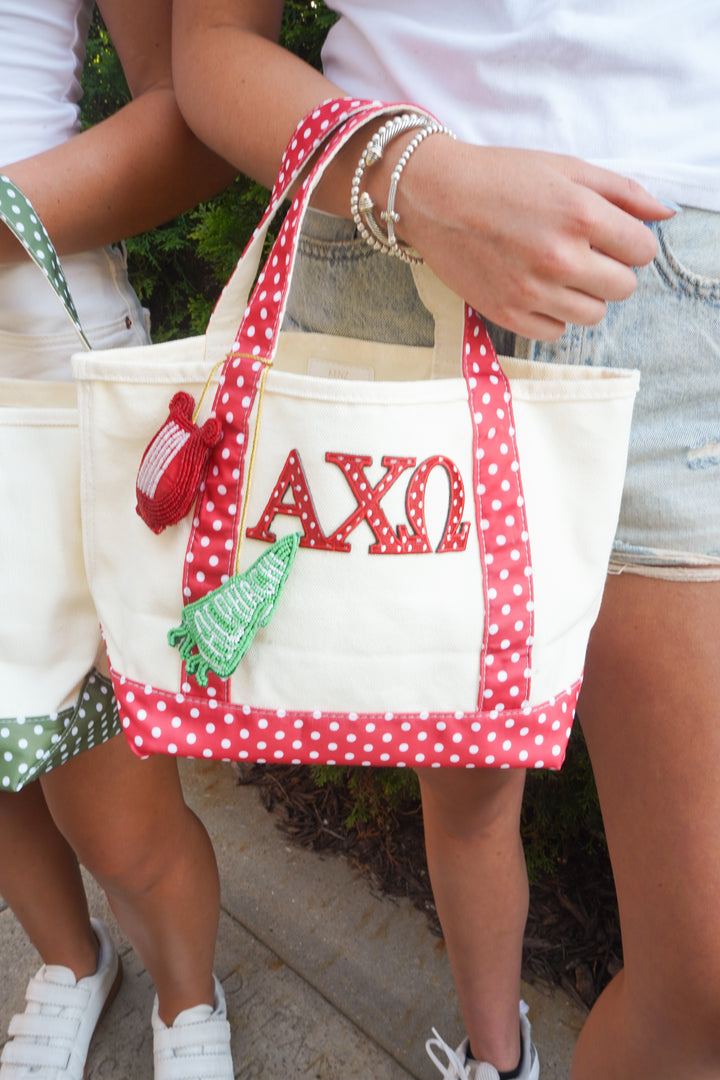 Sorority Greek Beaded Bag Charms
