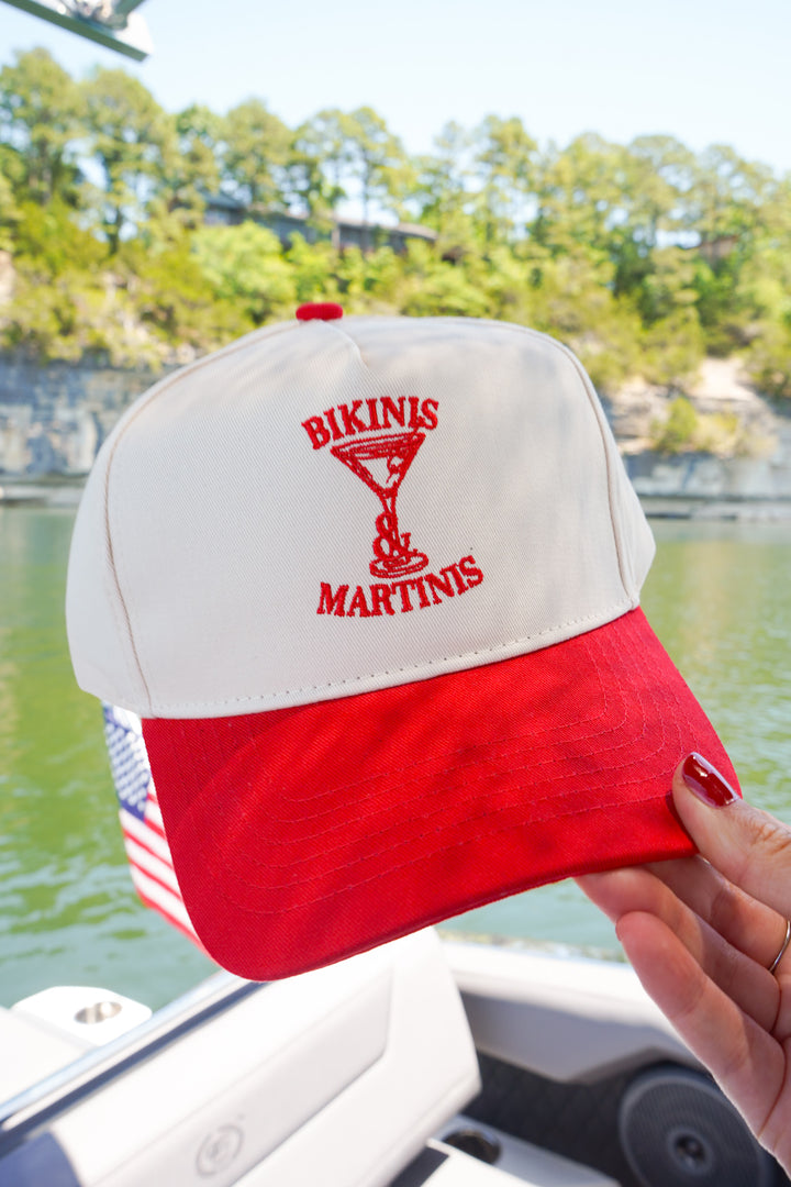 Bikinis &amp; Martinis Vintage Trucker Hat
