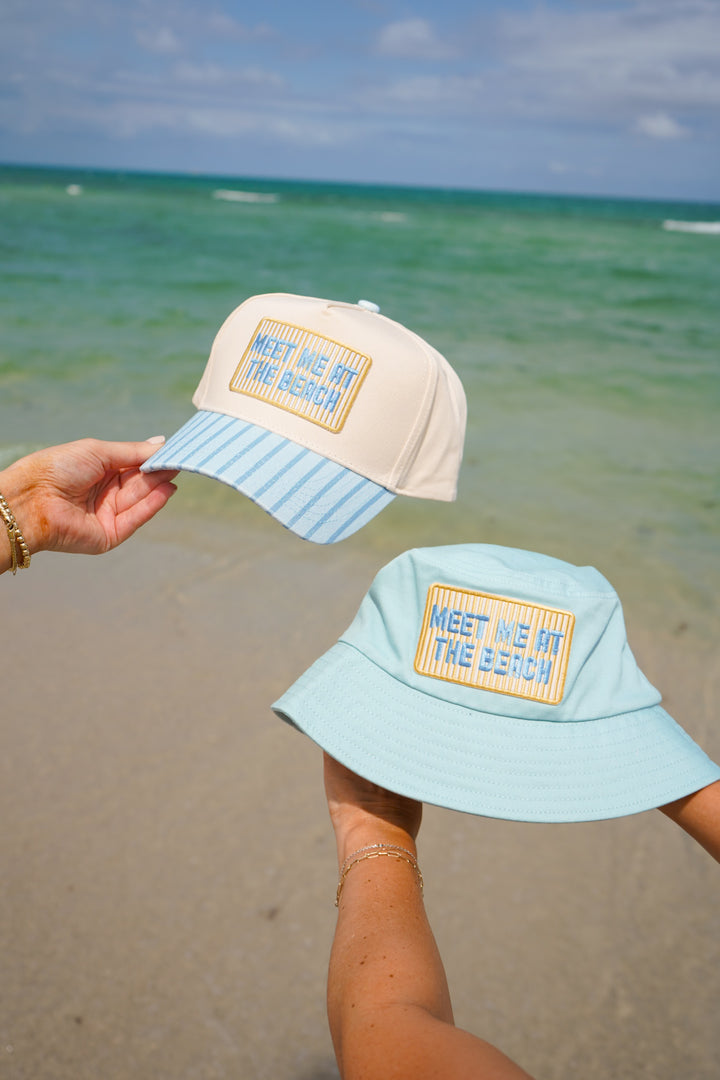 Meet Me At The Beach Yellow/Blue Hat