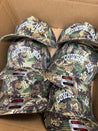 Cowboy Hat Vintage Trucker Hat - Camo