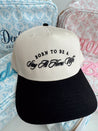 Born To Be A Stay At Home Wife - Black Vintage Trucker Hat