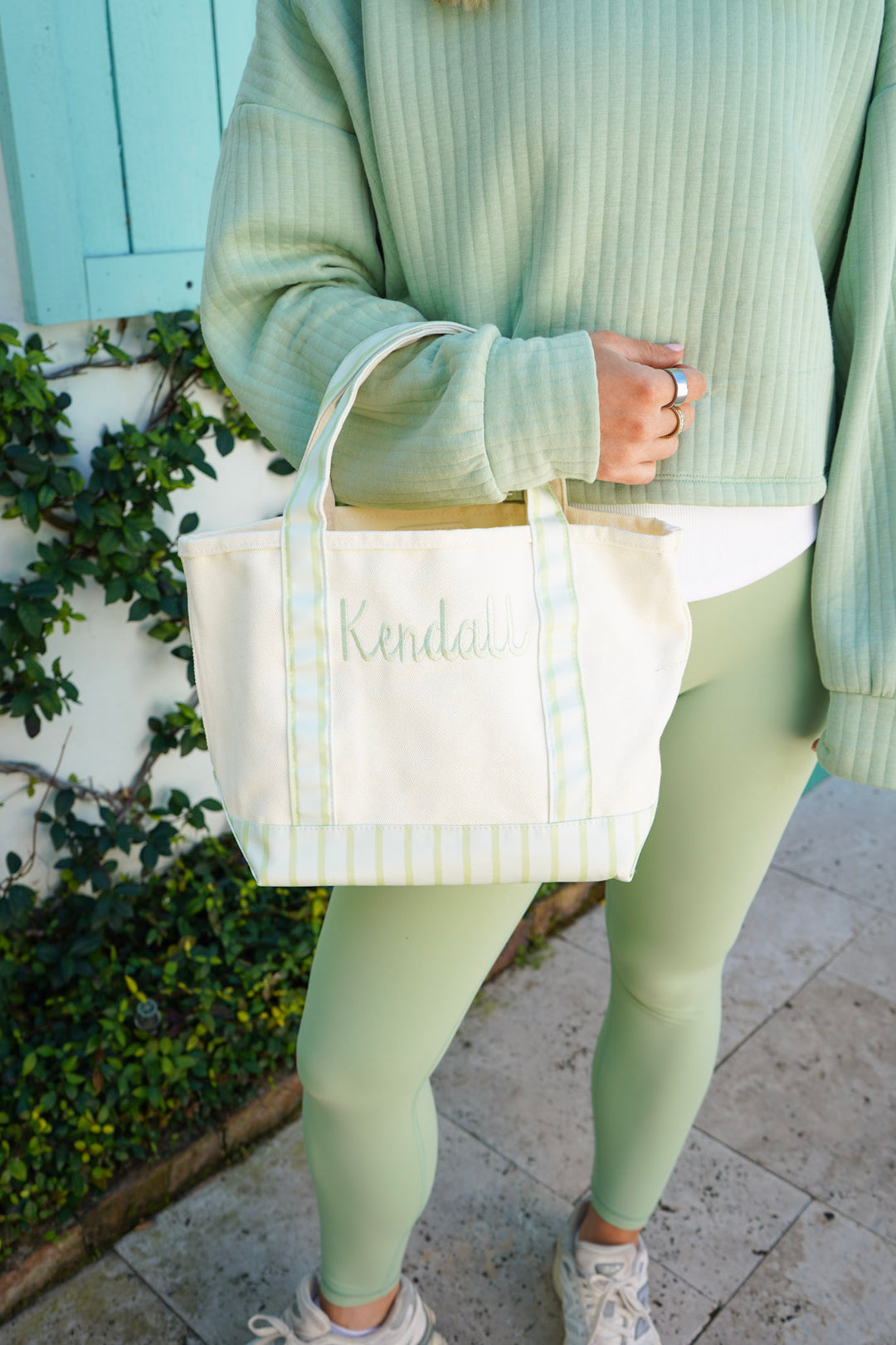 Mini Canvas Tote - Striped