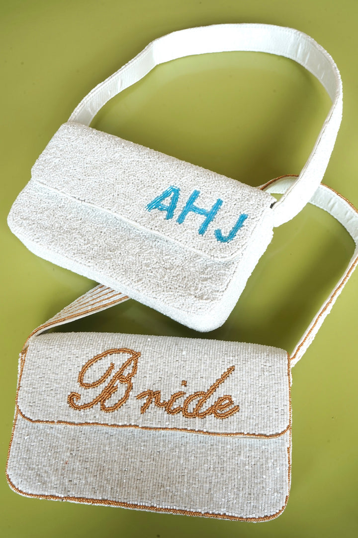 Custom Beaded Shoulder Bag
