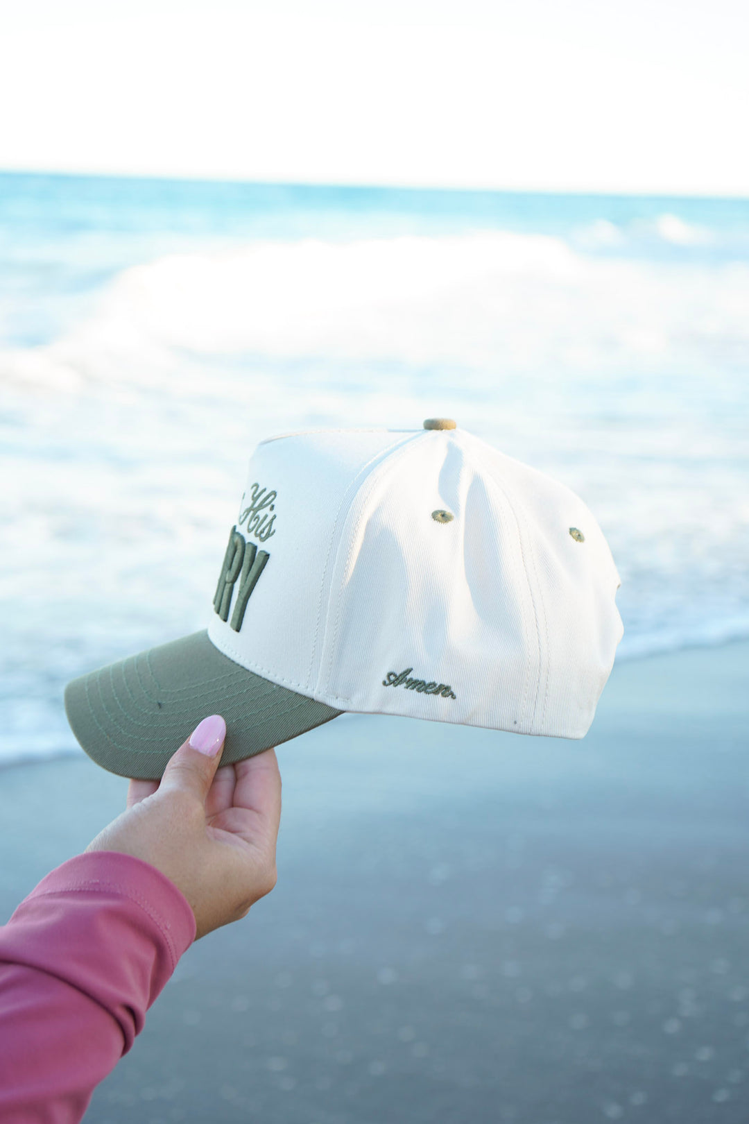 All For His Glory - Olive Trucker Hat