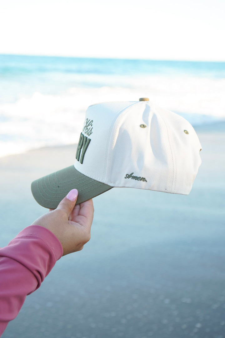 All For His Glory - Olive Trucker Hat