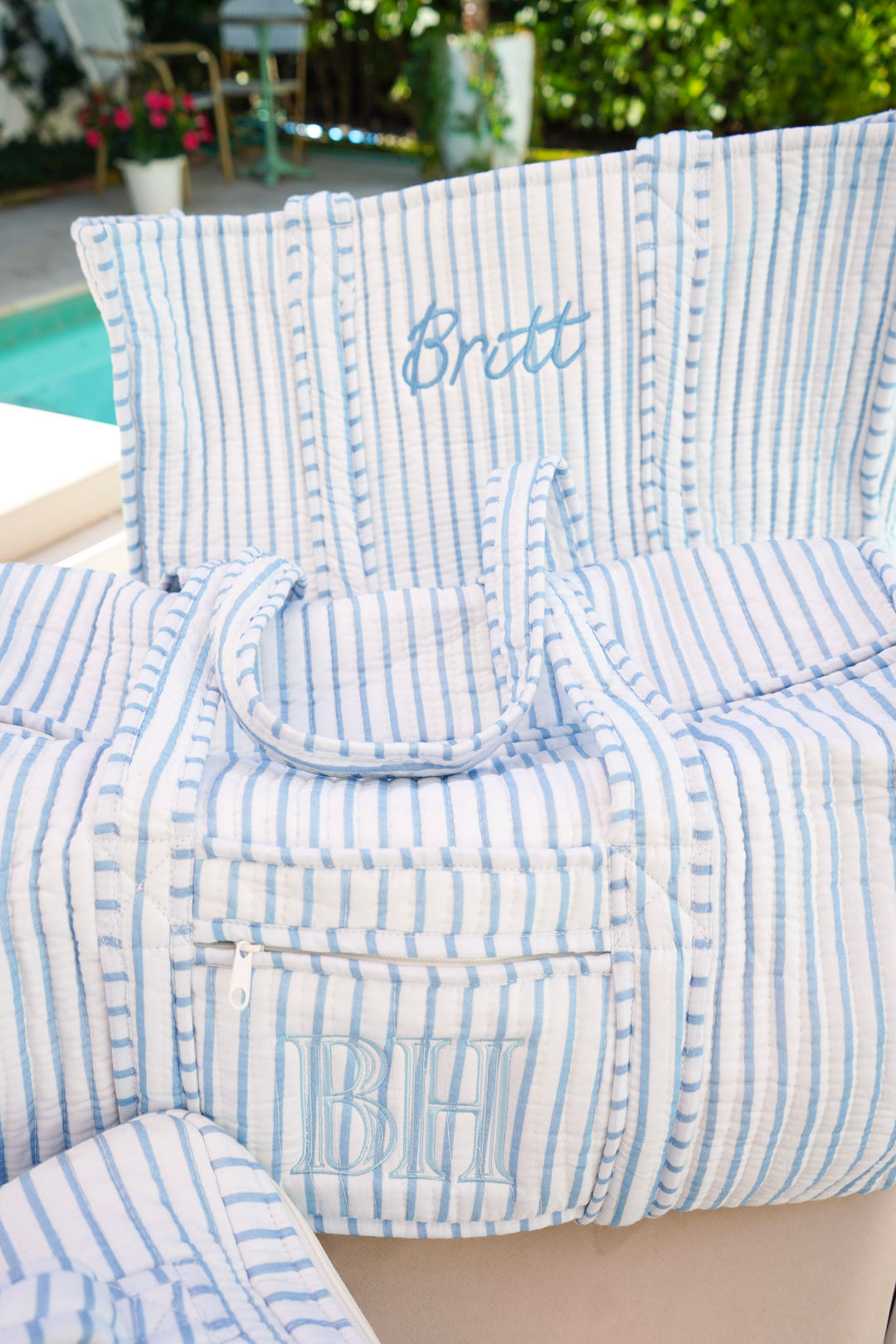 Quilted Block-Print - Stripe Collection