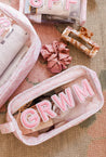 GRWM Bag - Pink Toile