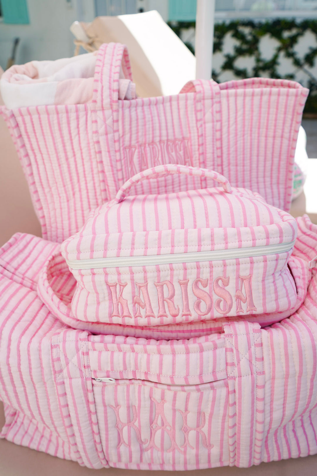 Quilted Block-Print - Stripe Collection