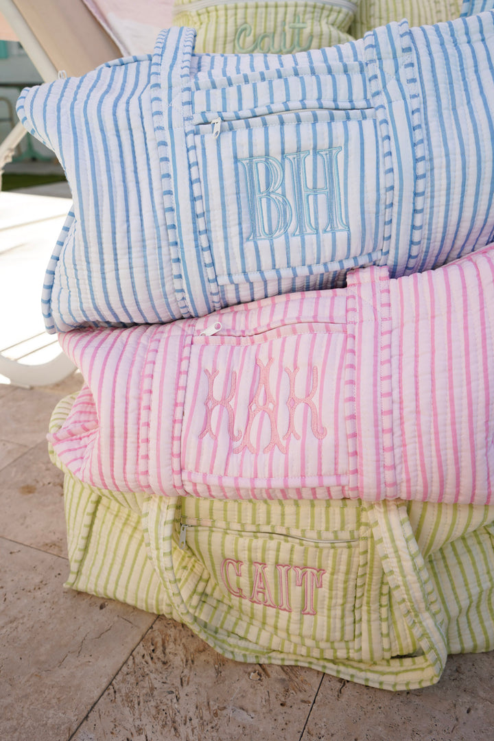 Quilted Block-Print - Stripe Collection