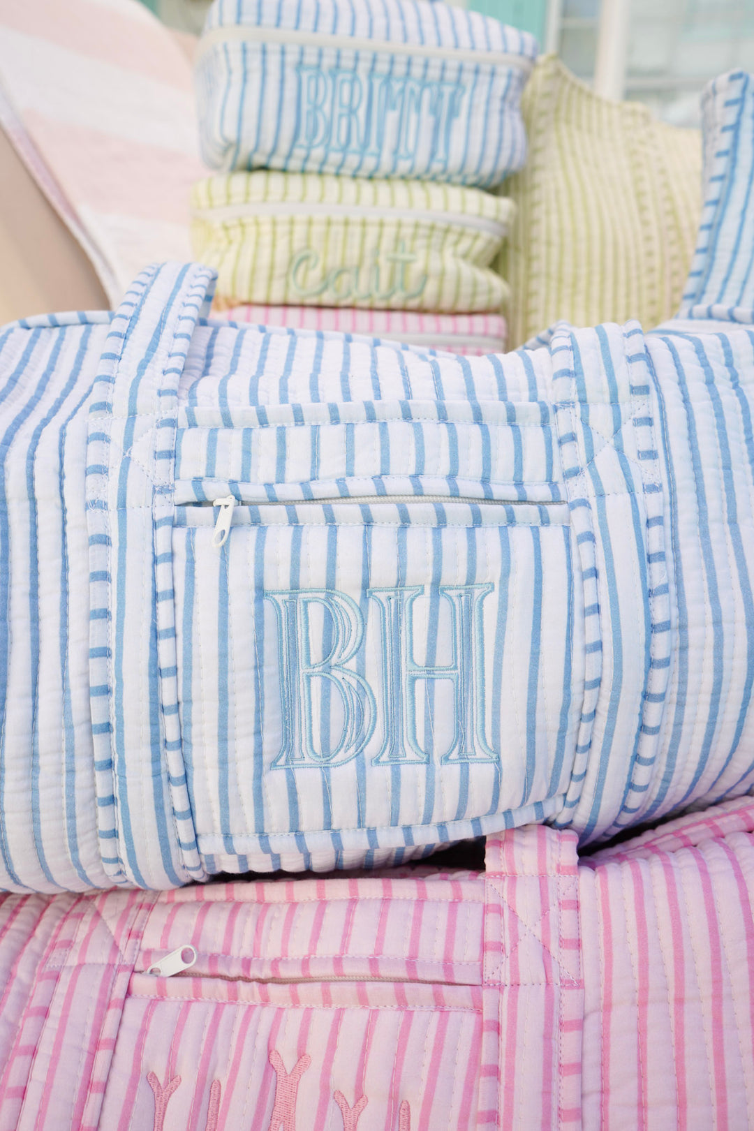 Quilted Block-Print - Stripe Collection