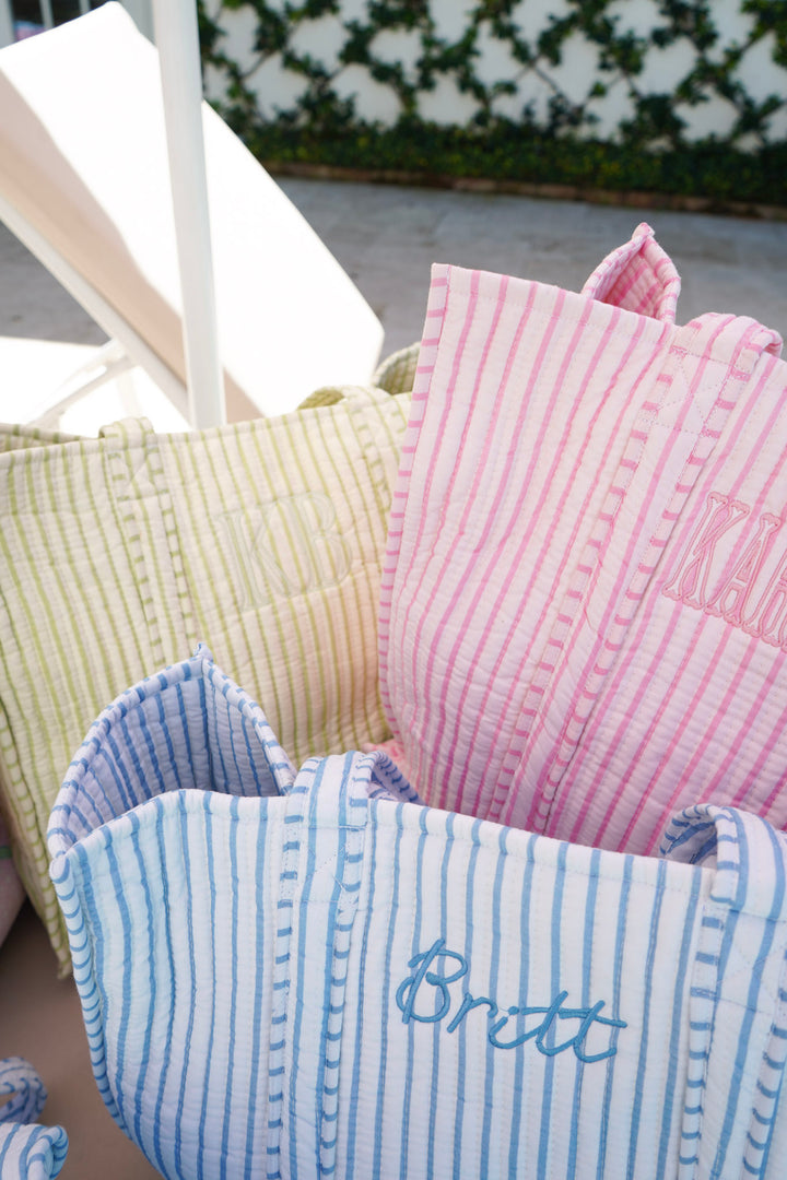 Quilted Block-Print - Stripe Collection