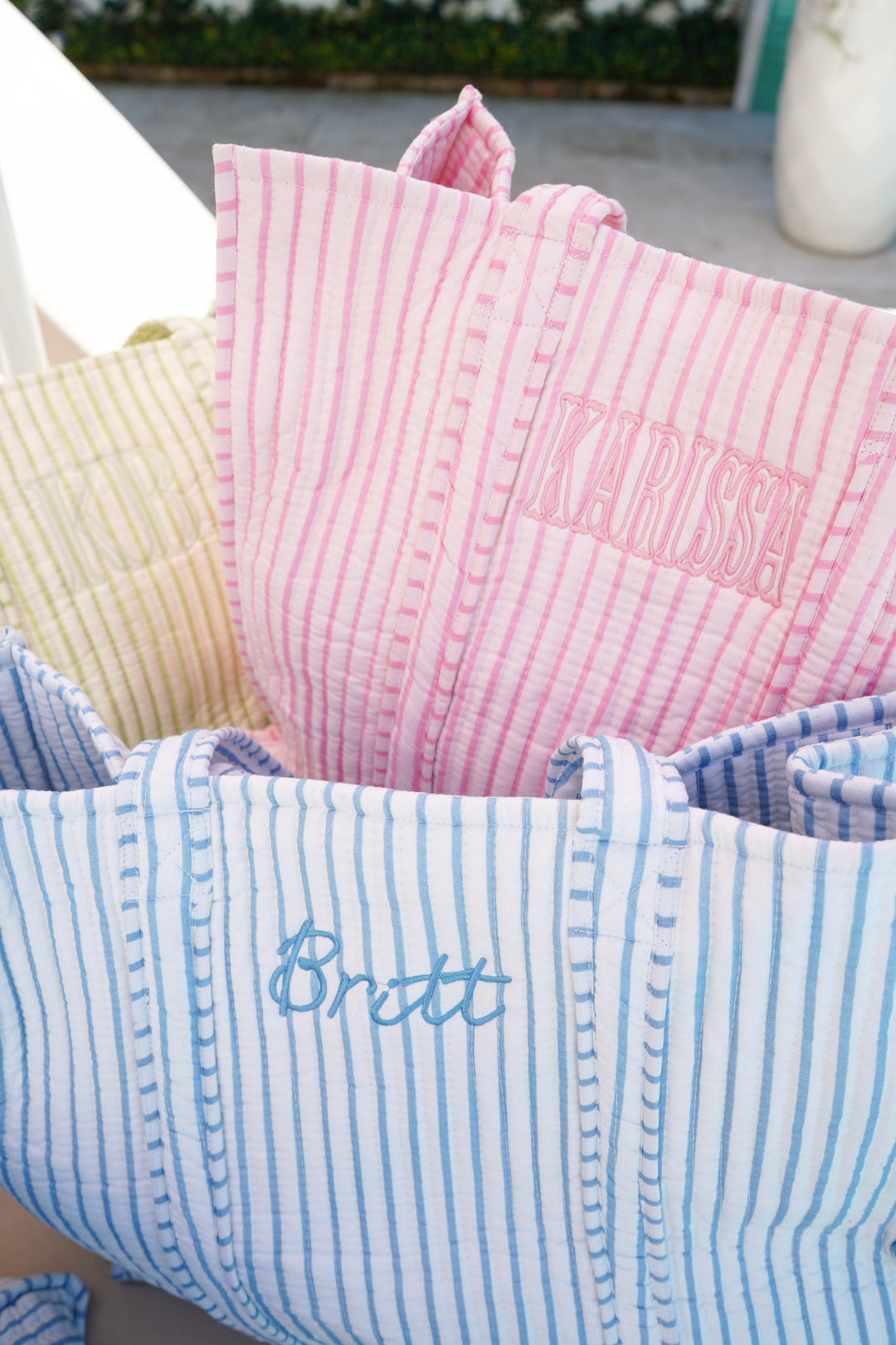 Quilted Block-Print - Stripe Collection