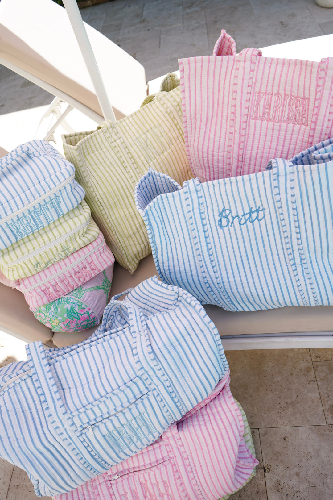 Quilted Block-Print - Stripe Collection
