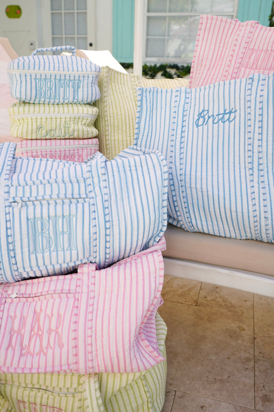 Quilted Block-Print - Stripe Collection