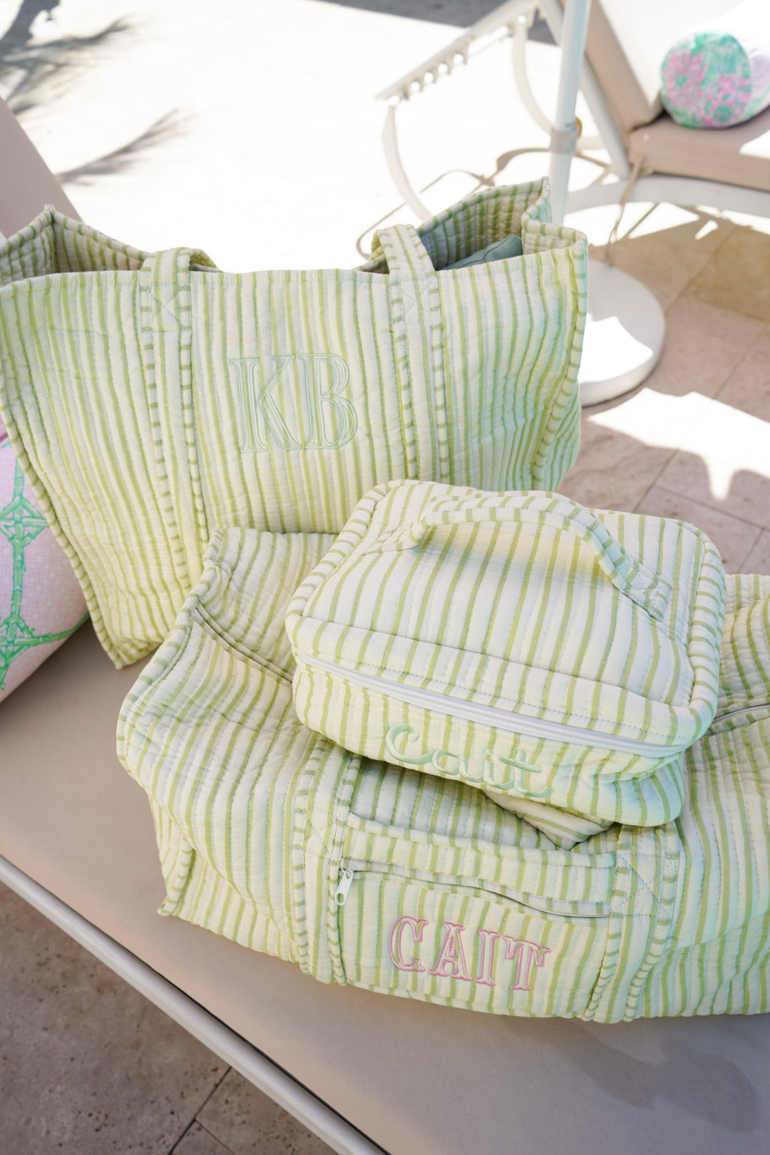 Quilted Block-Print - Stripe Collection