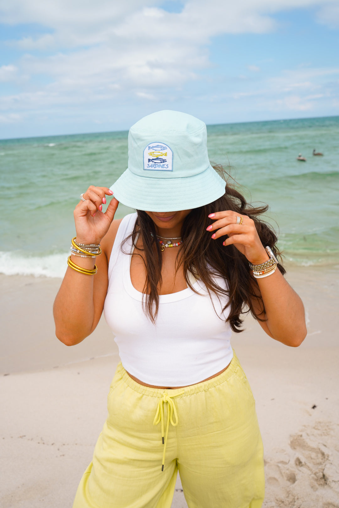 Sardines Hat - Pink &amp; Blue