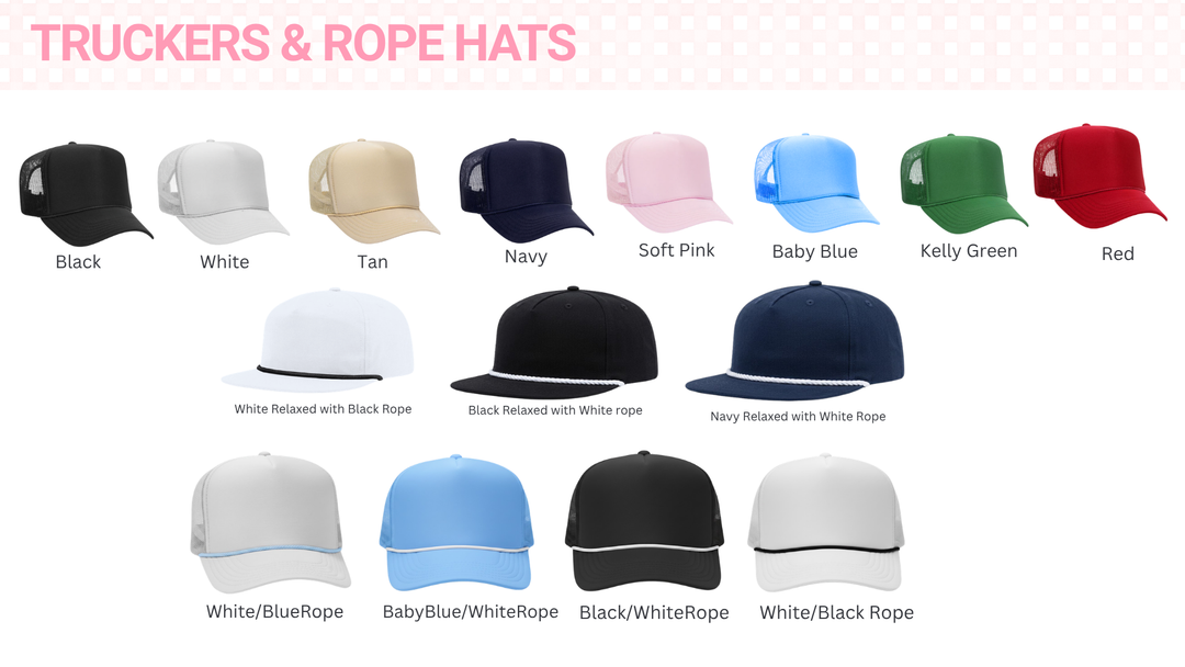 Custom Bulk Trucker Hat - Bachelorette/Girls Trip/Group Bulk Ordering