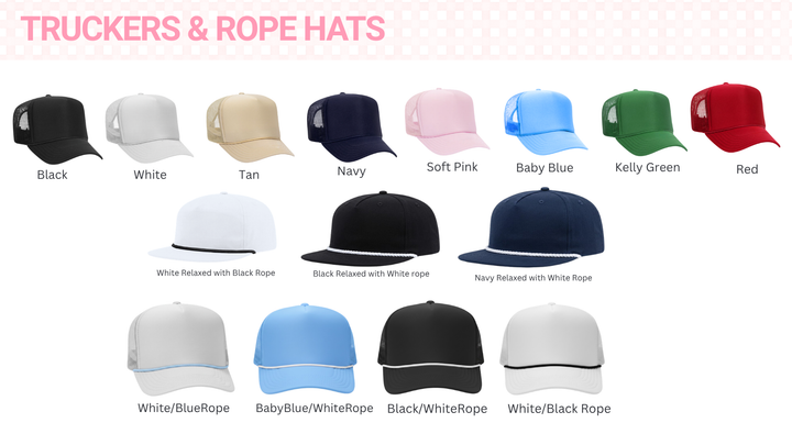 Custom Bulk Trucker Hat - Bachelorette/Girls Trip/Group Bulk Ordering