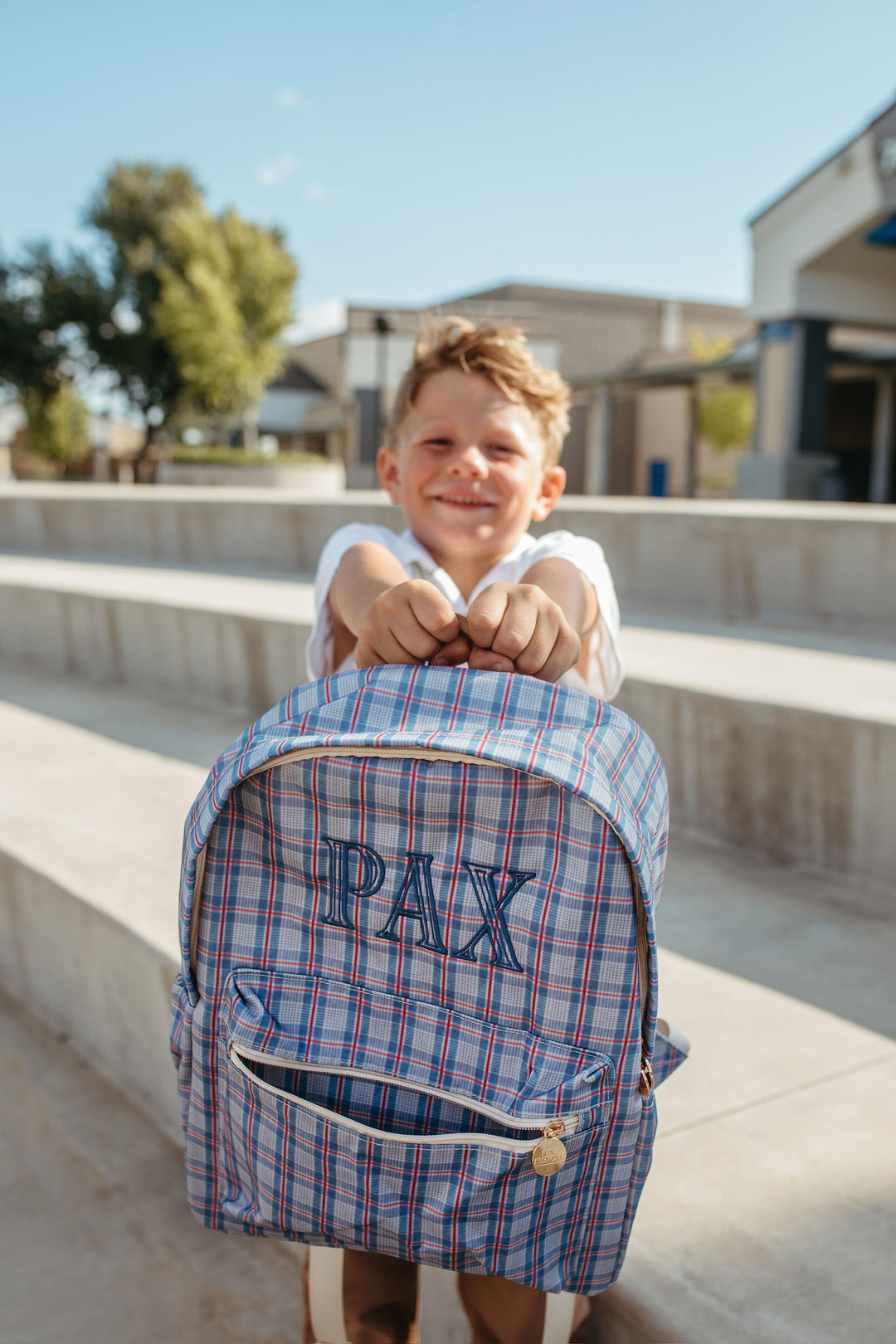Preppy Plaid Backpack