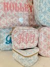 Pink + Blue Toile - Custom Jewelry Case