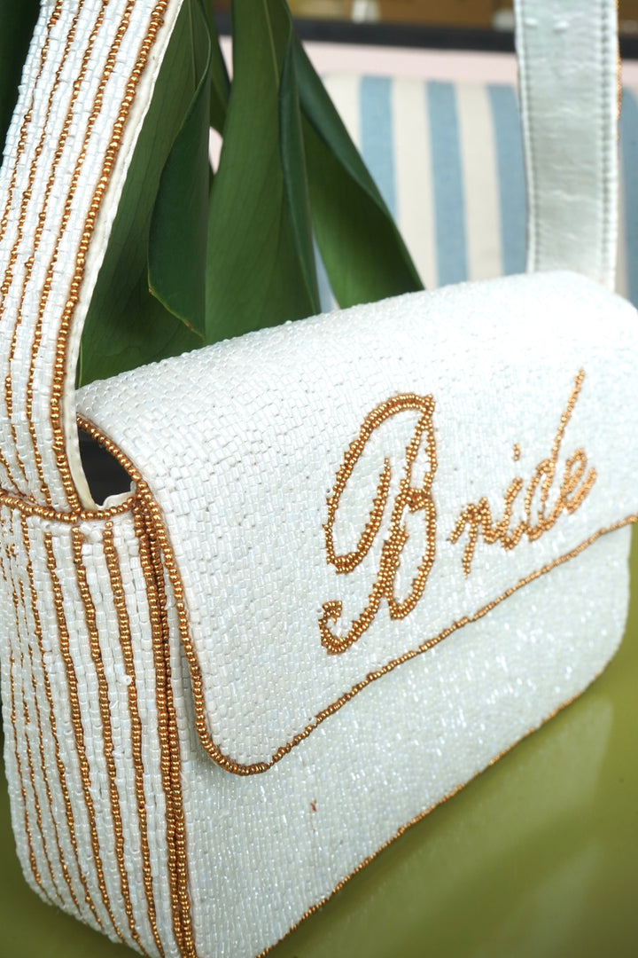 Custom Beaded Shoulder Bag