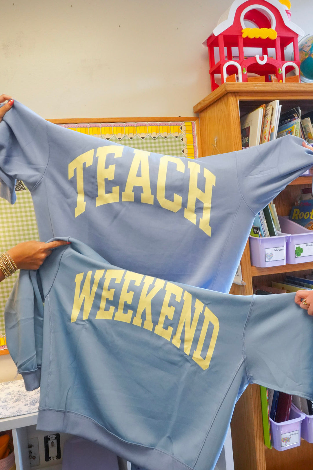 Teacher Reversible Mockneck Sweatshirt