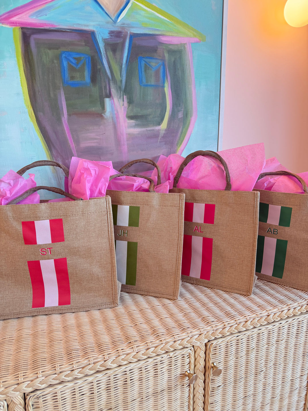 Custom Burlap Tote Bag