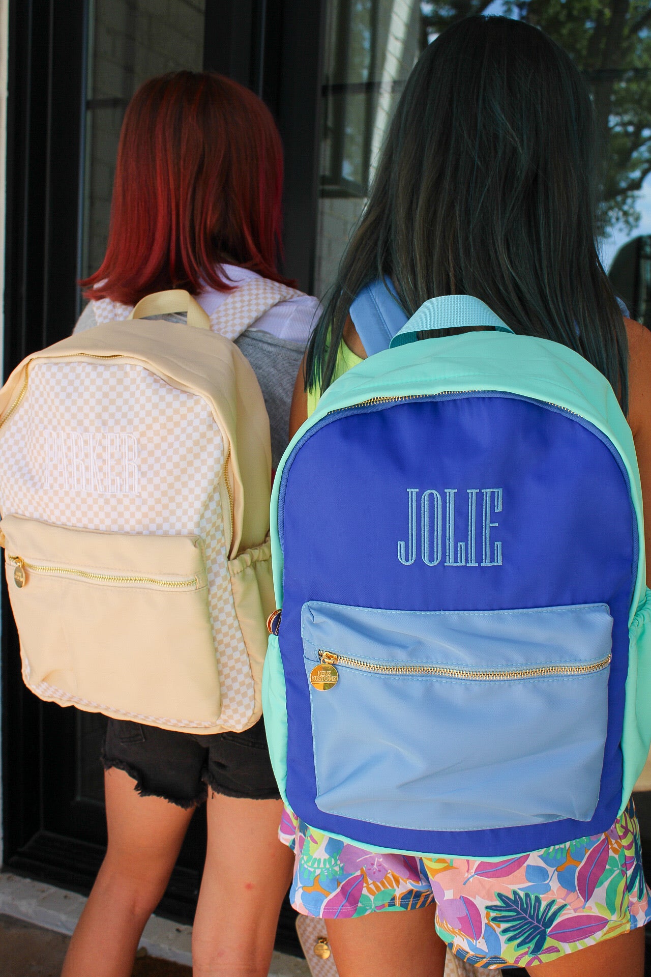 Blue + Teal Colorblock Backpack - Thumbnail 4