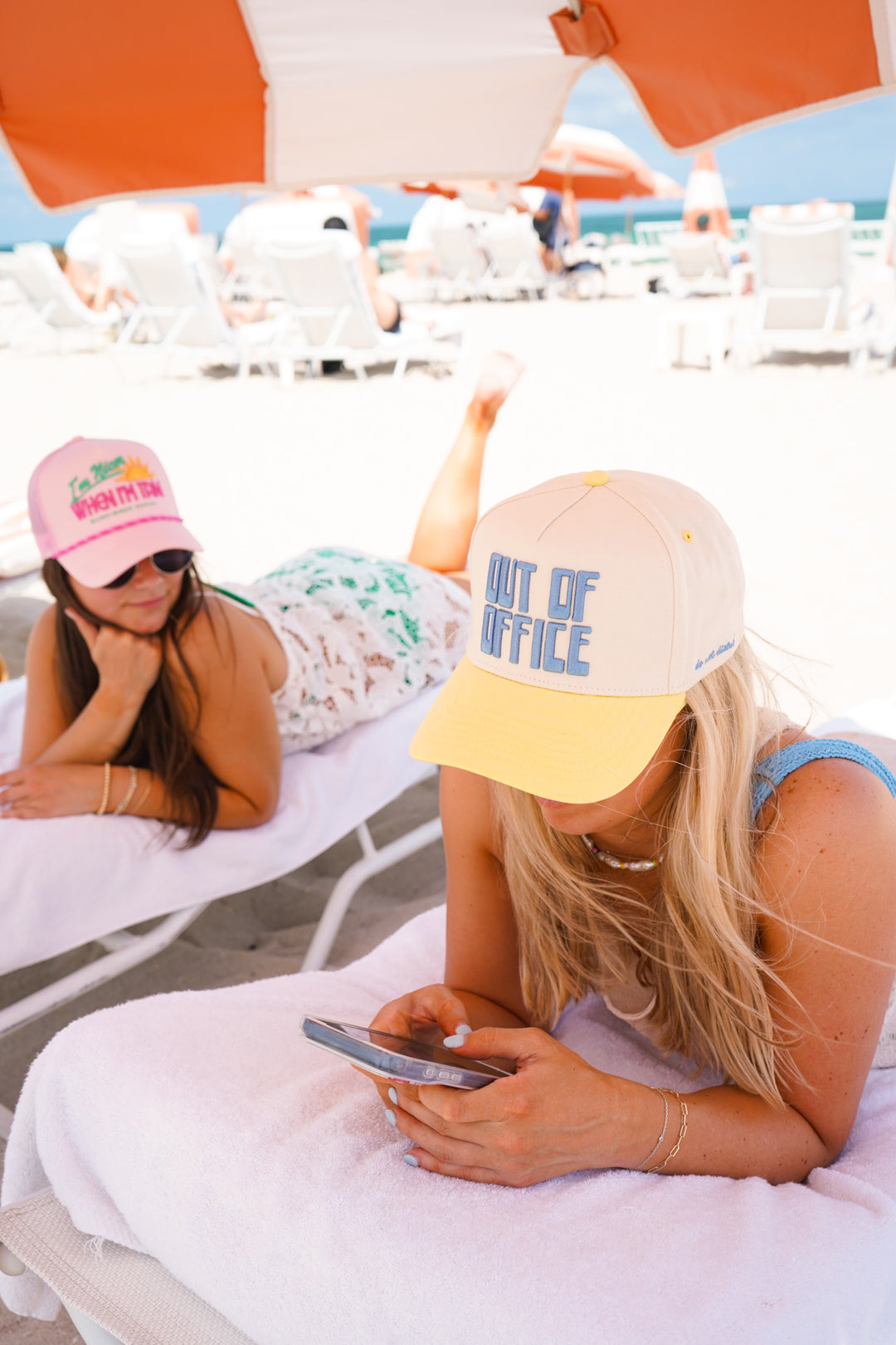 I’m Nicer when I’m Tan - Pink Canvas Trucker Hat