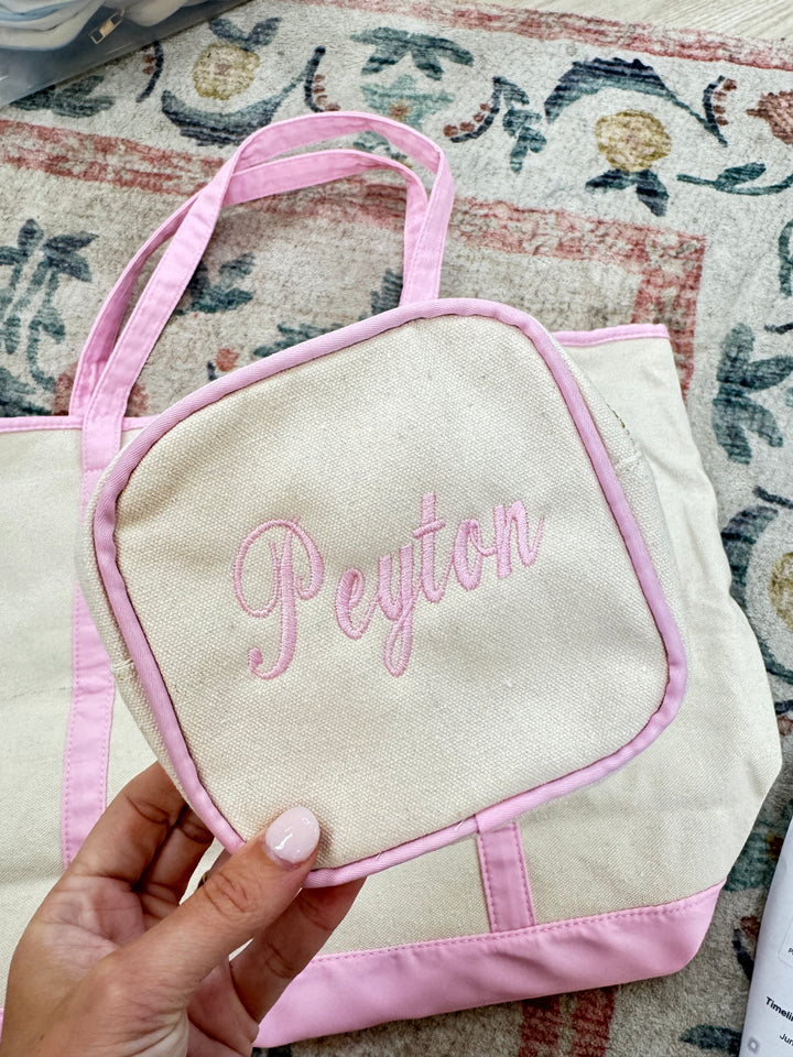 Canvas Makeup Bag Collection - PLAIN NO EMBROIDERY