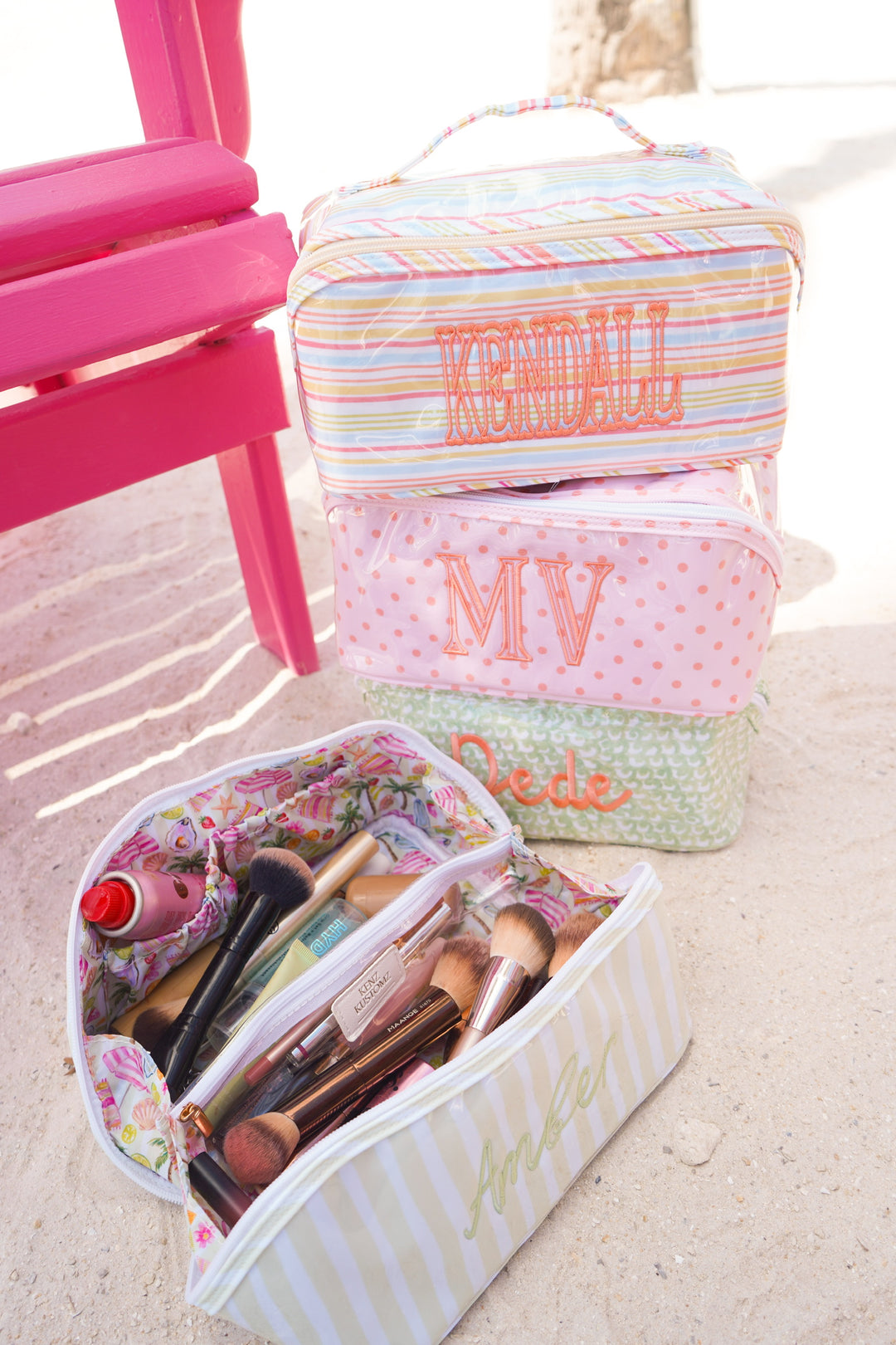 Rosemary Makeup Bag - Embroidered