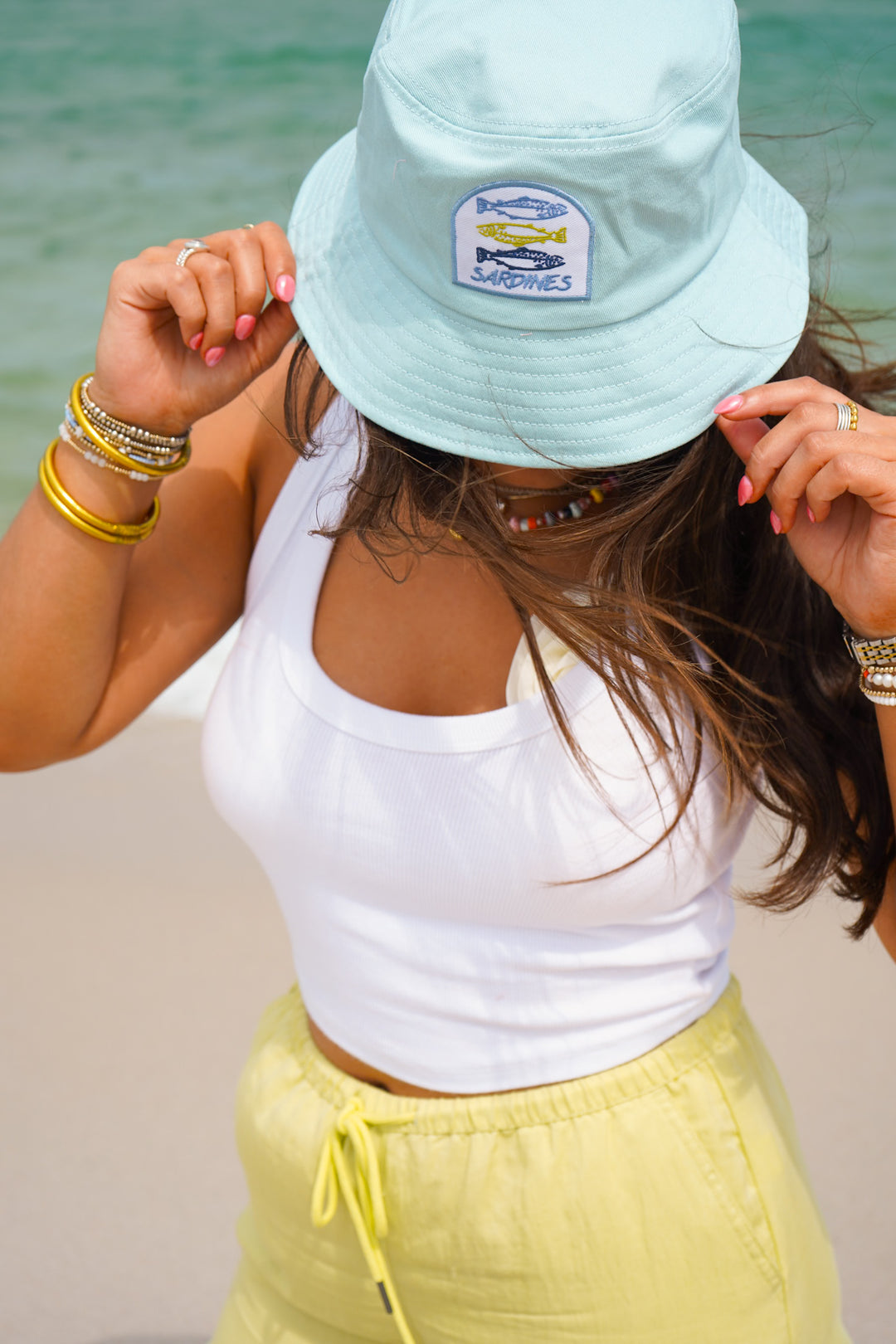 Sardines Hat - Pink &amp; Blue