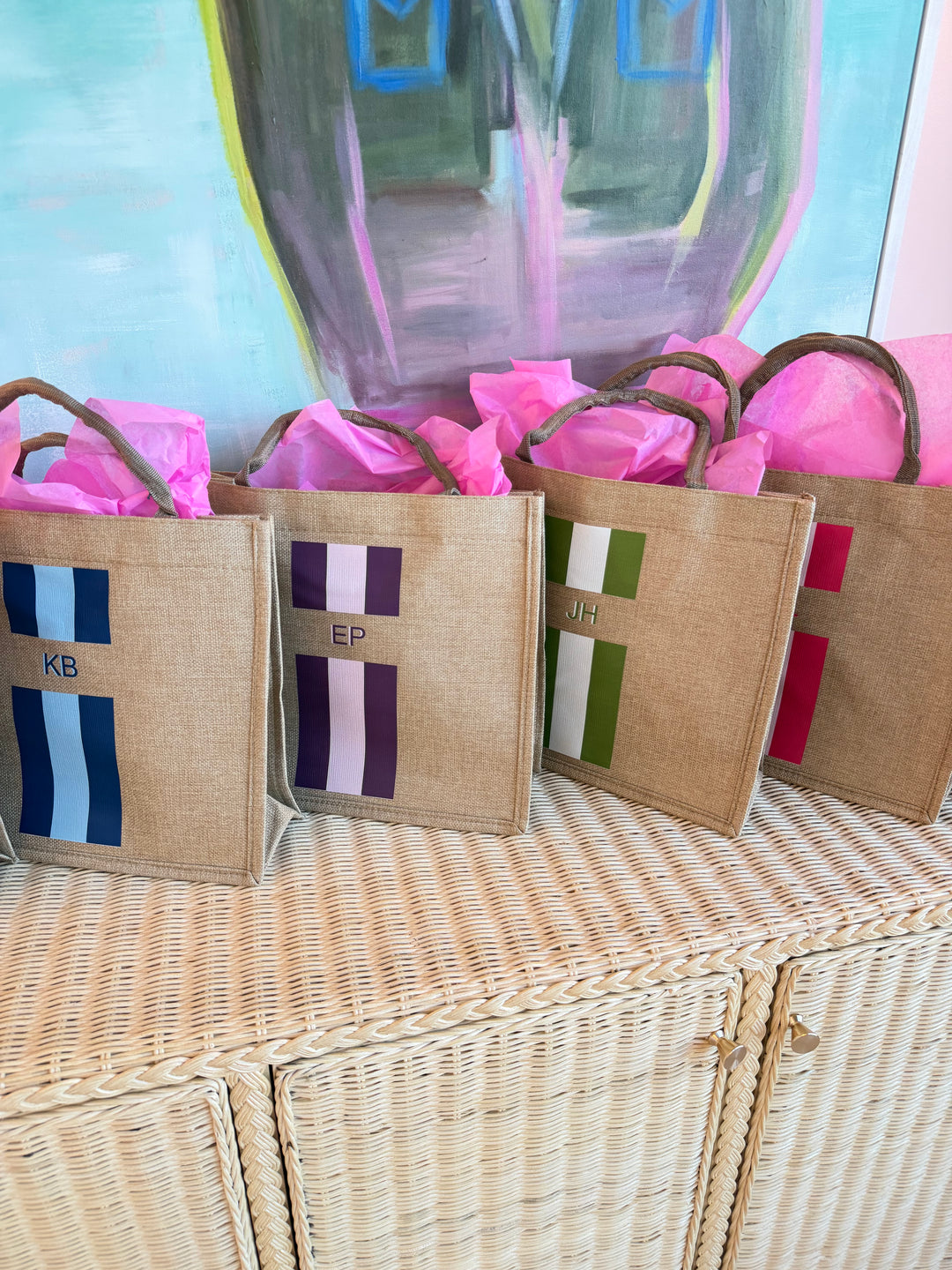 Custom Burlap Tote Bag