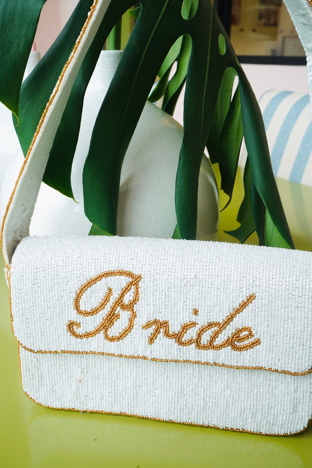 Custom Beaded Shoulder Bag
