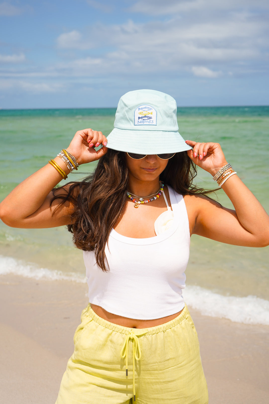 Sardines Hat - Pink &amp; Blue
