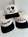 Going To The Chapel - Black Vintage Trucker Hat