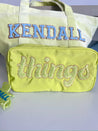 Things - Embroidered Large Bag - Lime Green