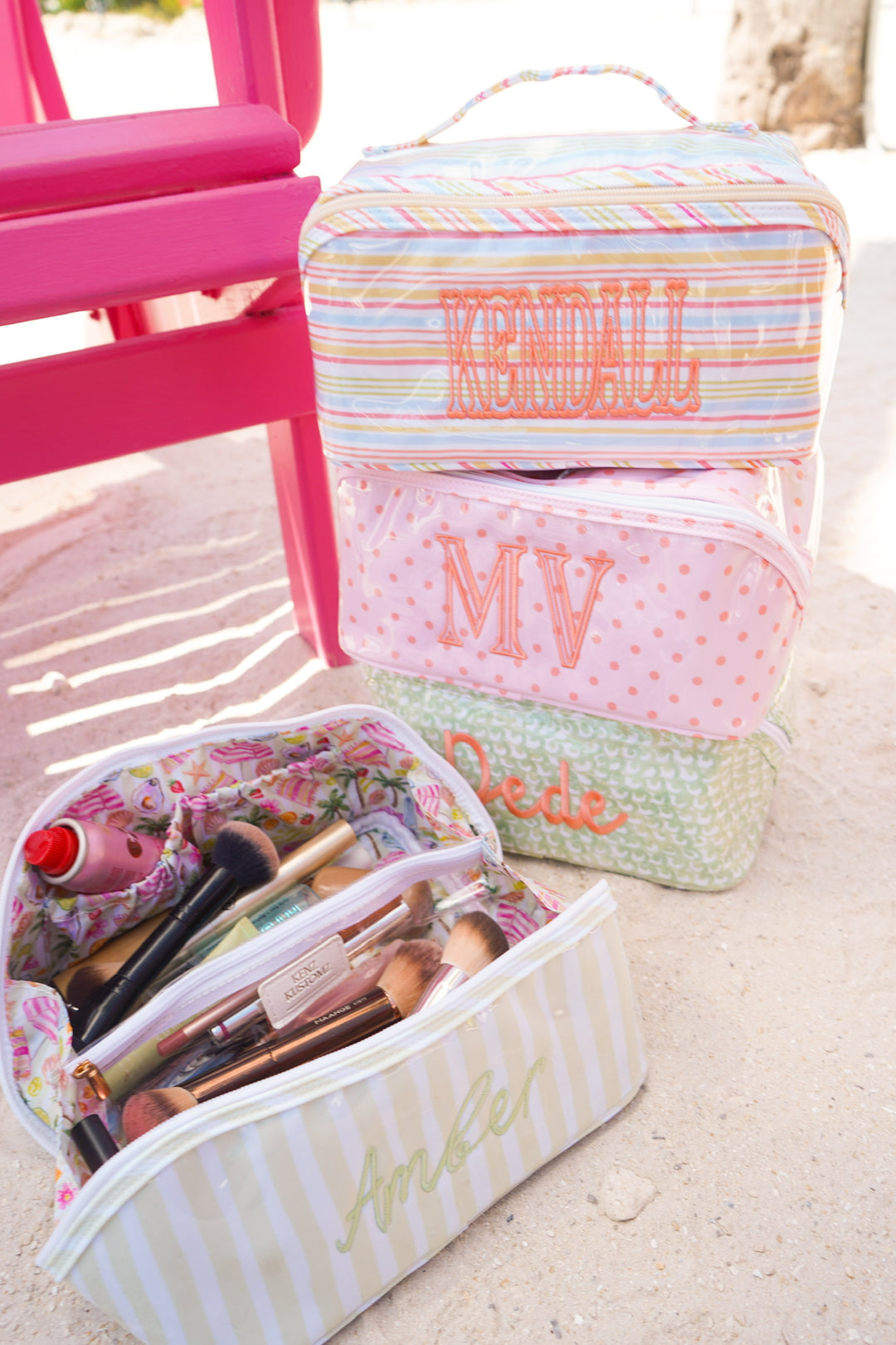 Rosemary Makeup Bag - Embroidered