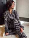 Black Stripe Pajama Set