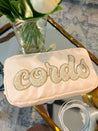 Cords Embroidered Medium Bag - Nude