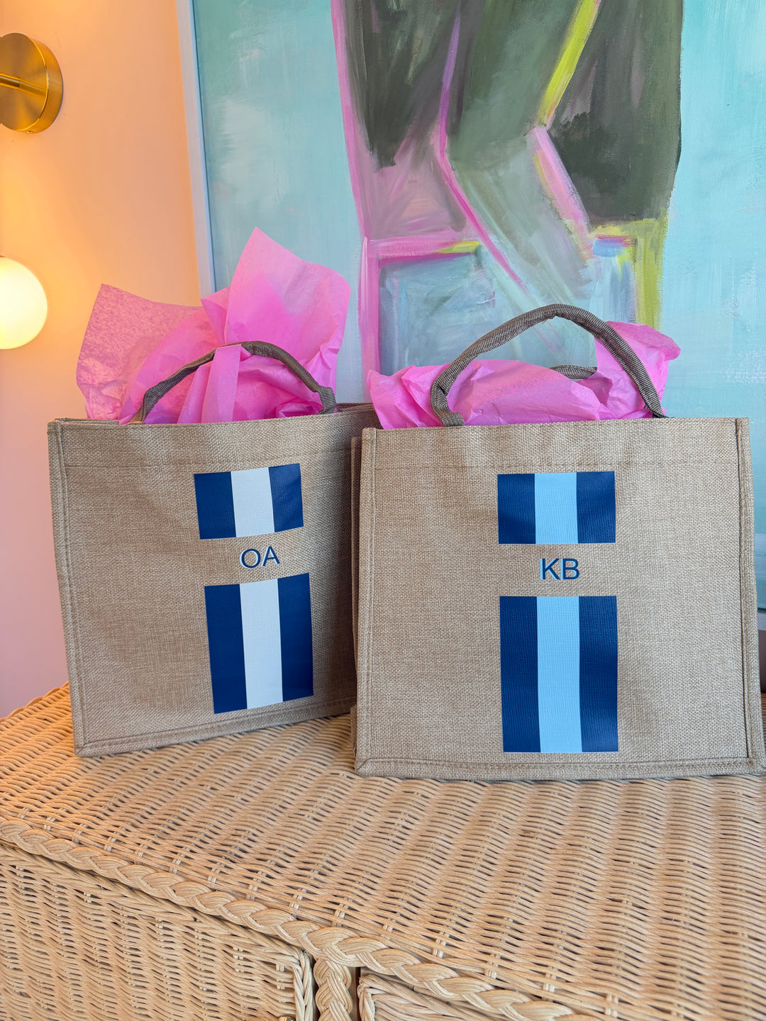 Custom Burlap Tote Bag