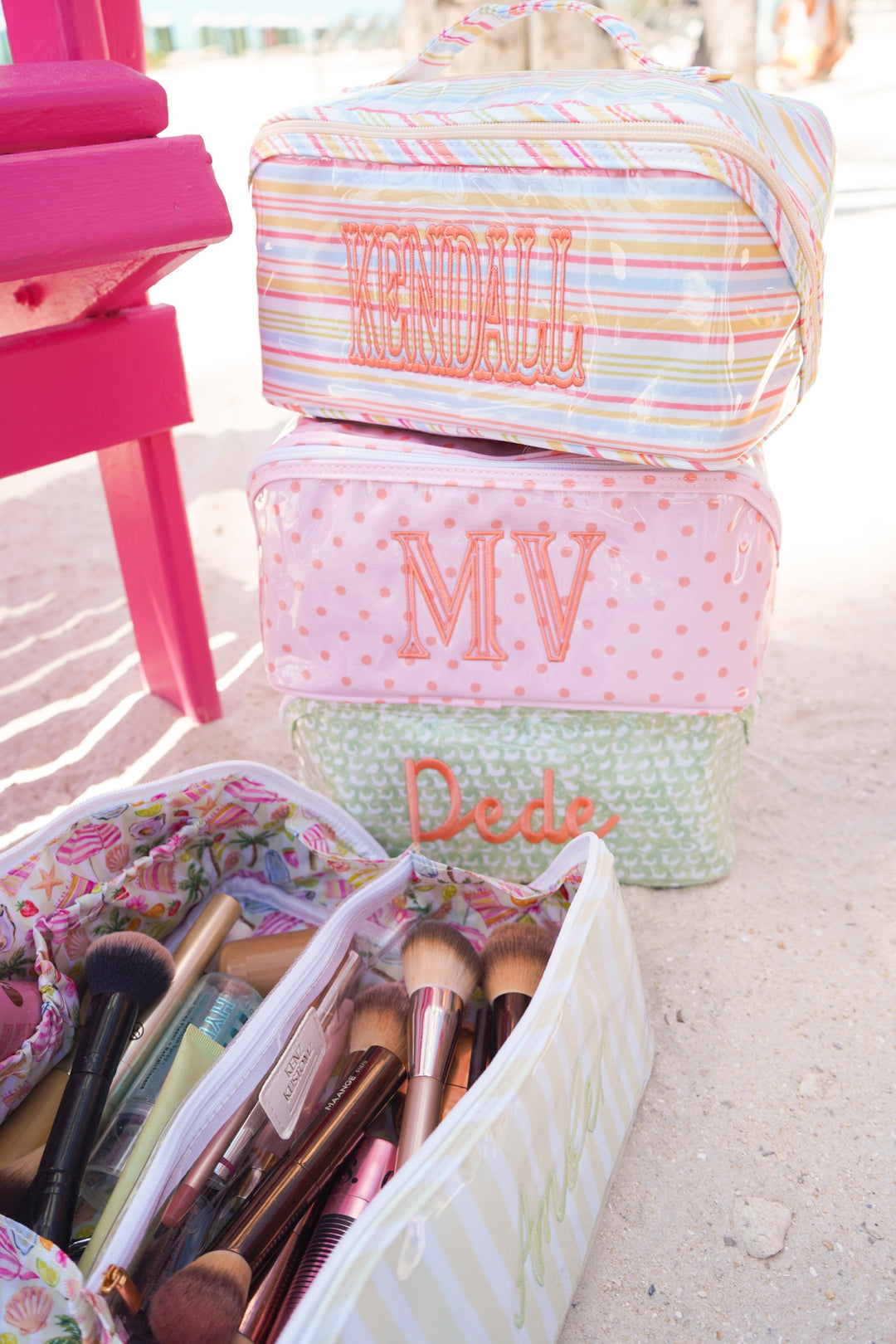 Rosemary Makeup Bag - Embroidered