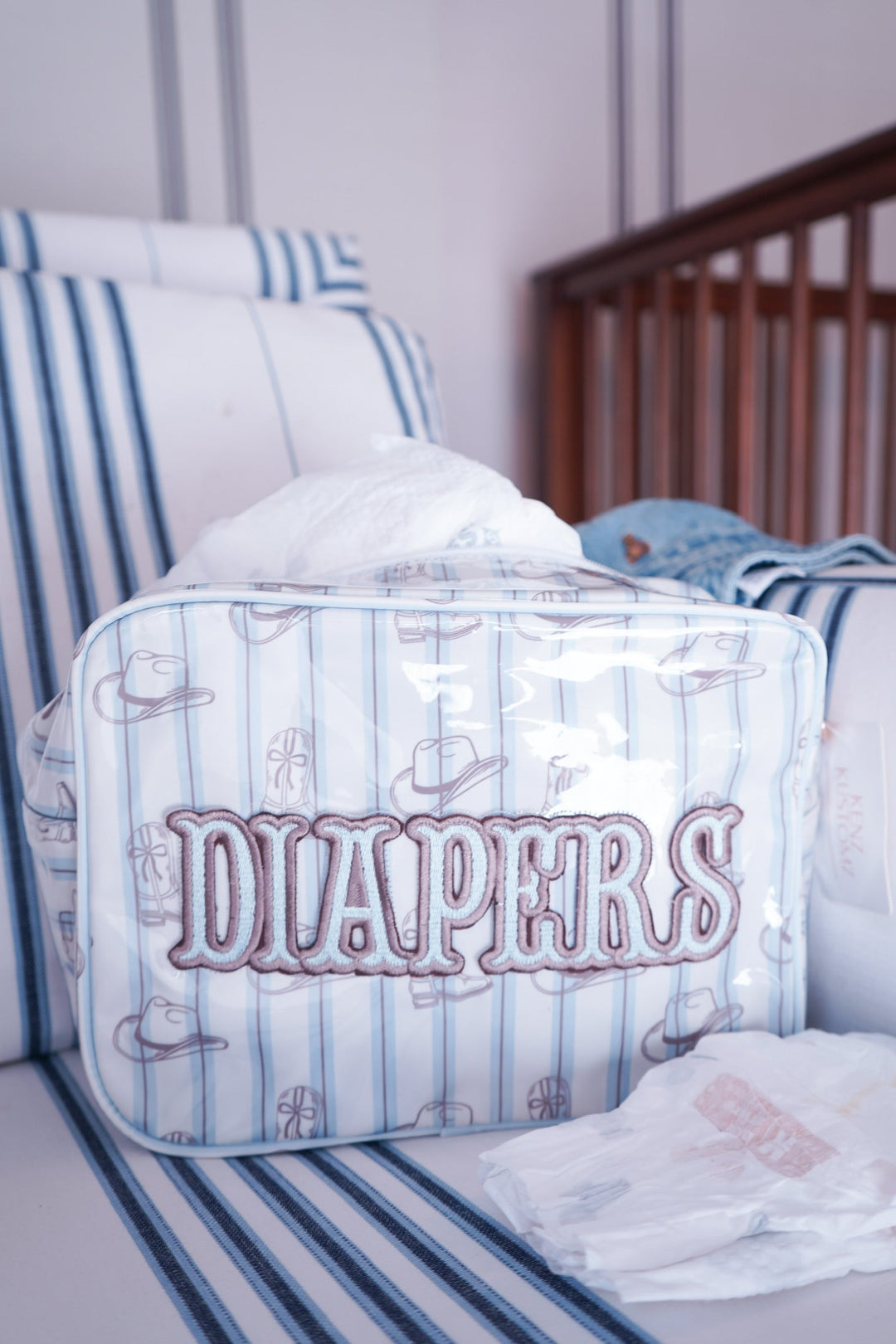 Western Blues Diapers XL Clear Coat Bag
