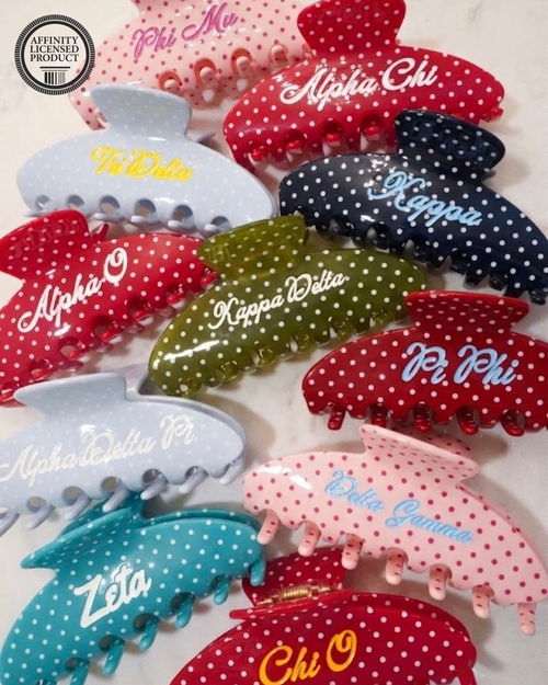 Sorority Greek Hair Clips