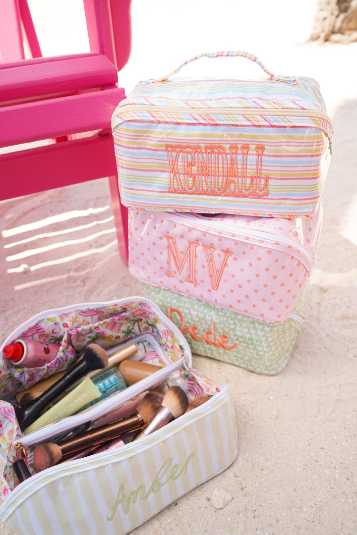 Rosemary Makeup Bag - Embroidered
