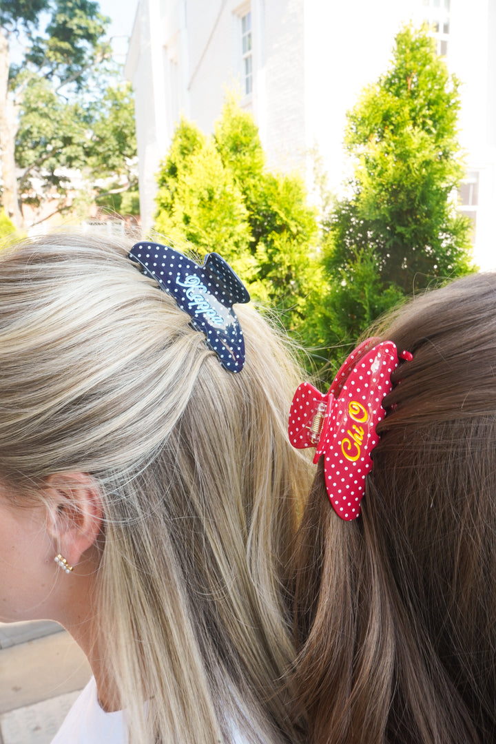 Sorority Greek Hair Clips