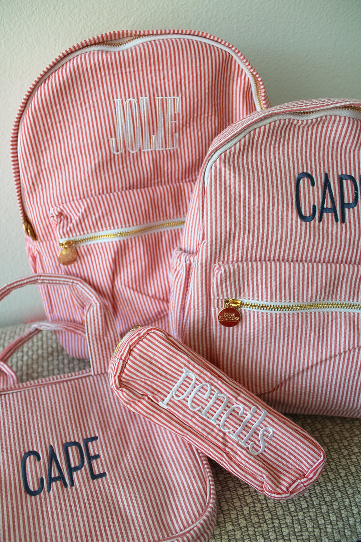 Gingham Backpack - PLAIN NO EMBROIDERY