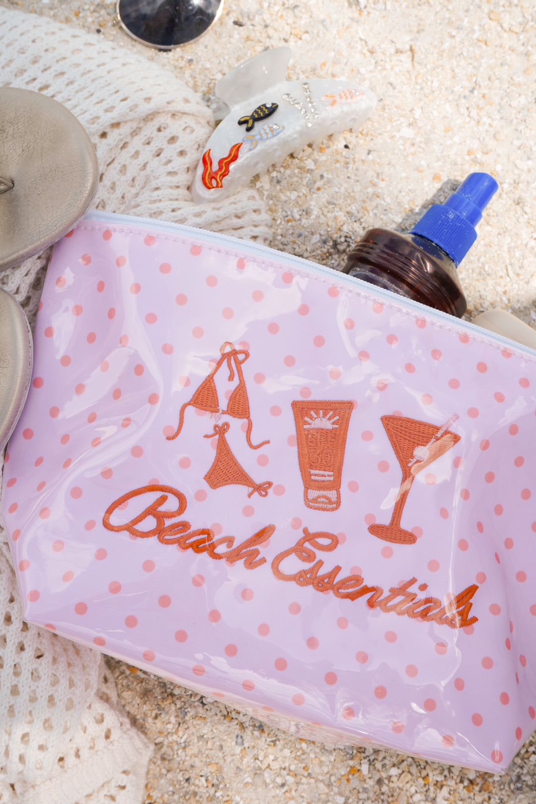 Beach Essentials - Clear Coat Bag