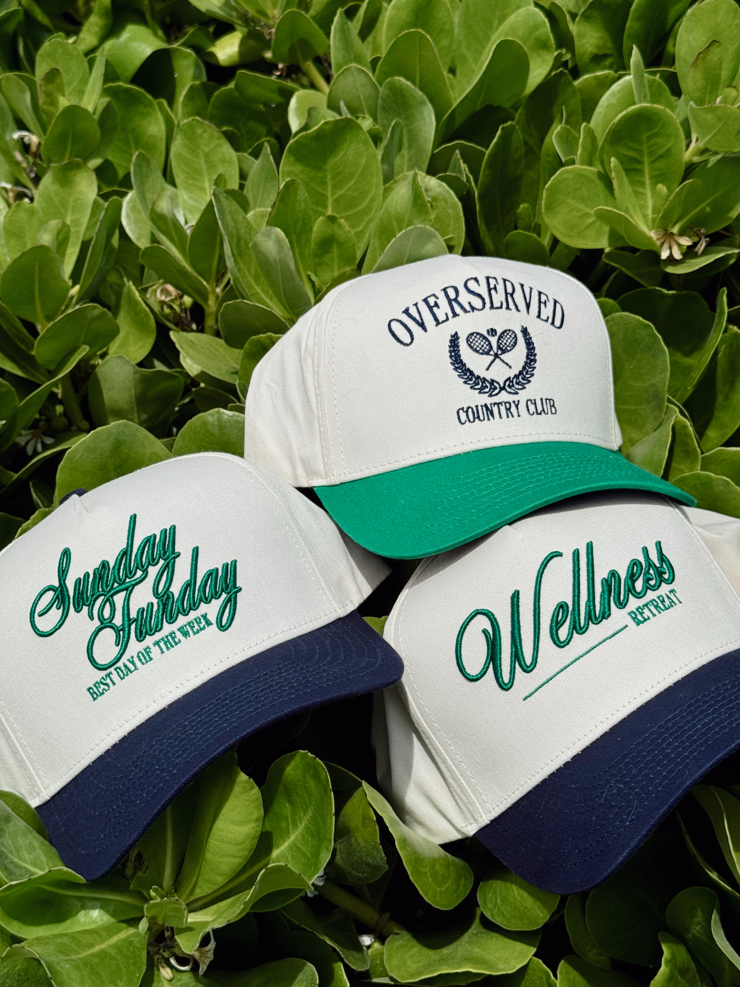 EDWINアルミ看板 Overserved Country Club - Green Vintage Trucker Hat